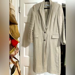 Zara linen coat ✨